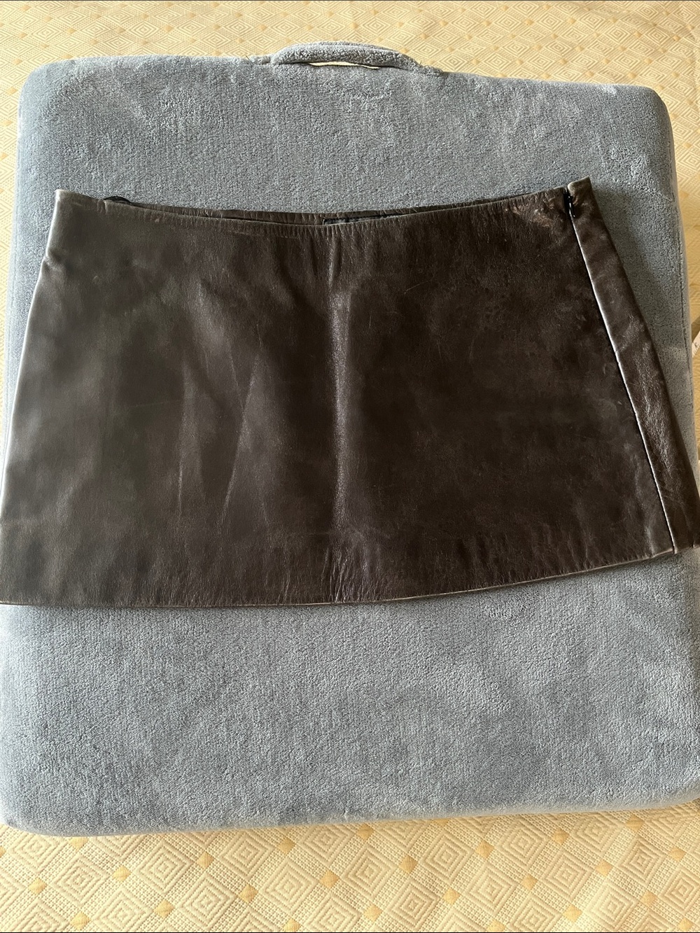 Zara Black Leather Mini Skirt